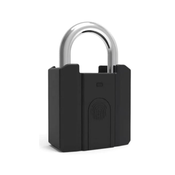 Befach Fingerprint Padlock with Type-C Charging | Smart Biometric Lock with 20 Fingerprint Storage