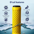 D'Cal - Hard Water Softener | For Complete House | Protects Taps, Pipes & Bathrooms | Reduces Dry Skin & Hair Loss | Easy to Use | 1 year Life | No Maintenance | Food Grade