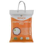 Befach Fortified Low GI Rice | Certified by National Institute of Nutrition | Low Sugar | Low GI | No Pesticides, Non GMO, Perfect for Diet & Diabetic People (4.5 Kg)
