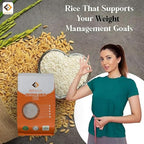 Befach Fortified Low GI Rice | Certified by National Institute of Nutrition | Low Sugar | Low GI | No Pesticides, Non GMO, Perfect for Diet & Diabetic People | 1kg