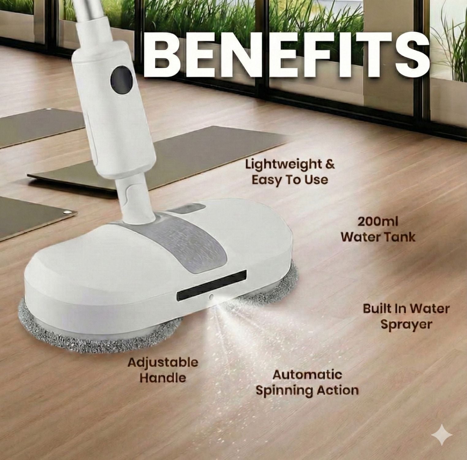 Befach electric spin mop
