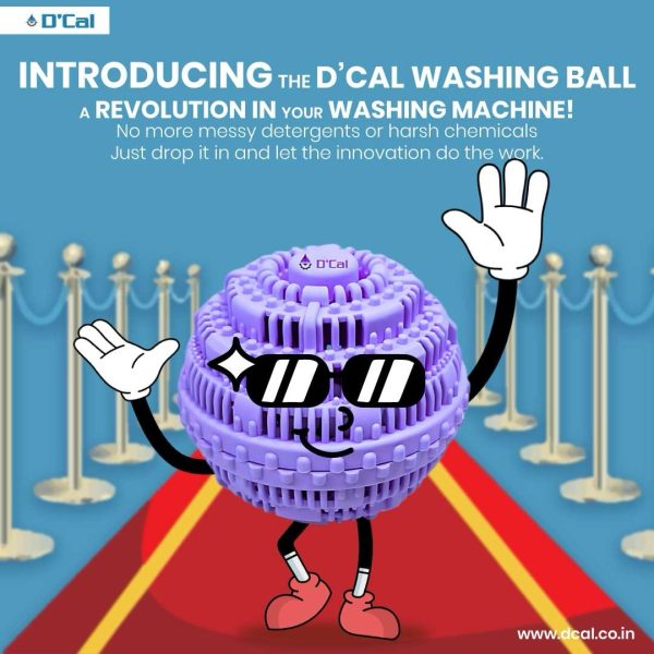 Dcal Washing Ball - Eco-Friendly Antibacterial Laundry Cleaner, Revolutionary Gentle Fabric Care