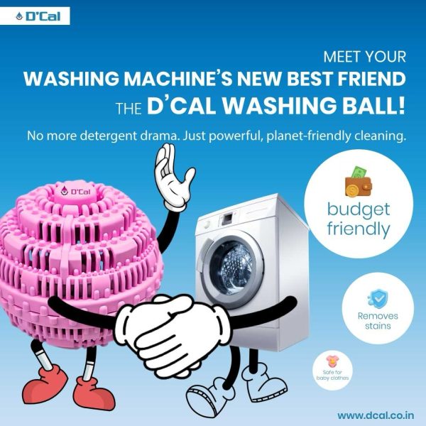 Dcal Washing Ball - Eco-Friendly Antibacterial Laundry Cleaner, Revolutionary Gentle Fabric Care