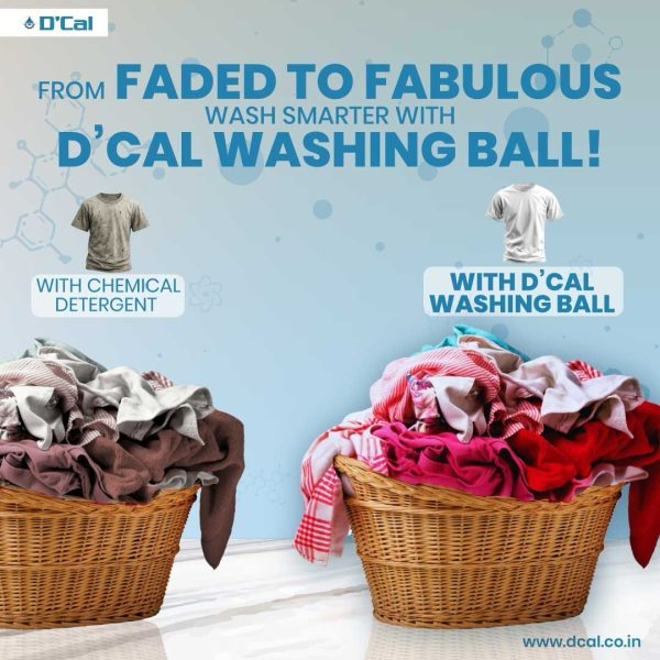 Dcal Washing Ball - Eco-Friendly Antibacterial Laundry Cleaner, Revolutionary Gentle Fabric Care