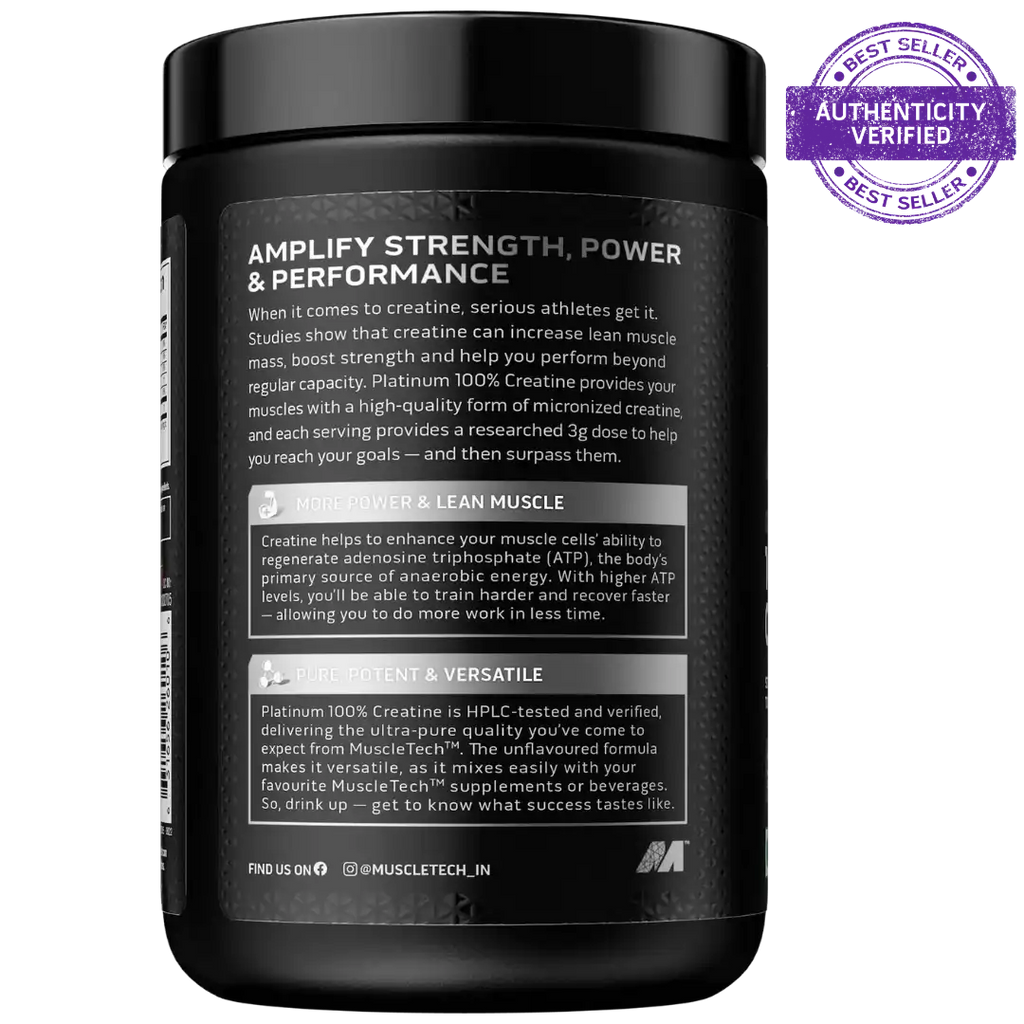 Muscletech 100% Creatine Unfalvored-100g
